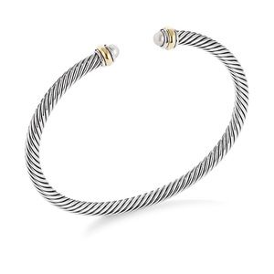 Like New David Yurman Cable Bracelet with Pearl